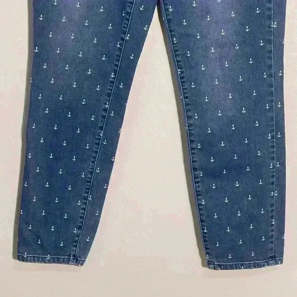 Talbots Nautical Anchor Slim Ankle Jeans 6 - Picture 7 of 8